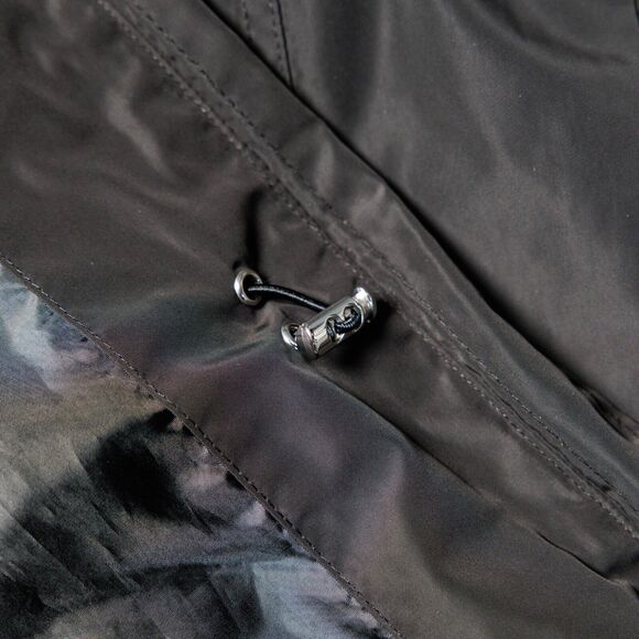 Ralph Lauren Black Silver Windbreaker Light Jacket Hoodie Womens Size M - Picture 14 of 15